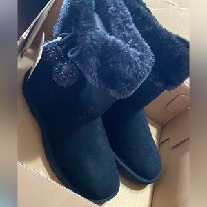Black girls boots for winter